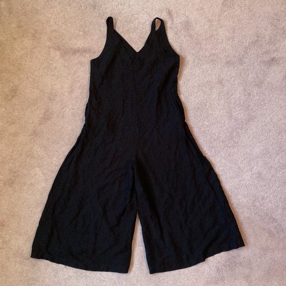 Black UNIQLO Wide Leg Jumpsuit Size XS - Picture 1 of 1